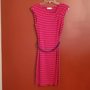 Calvin Klein Striped Sleeveless Dress